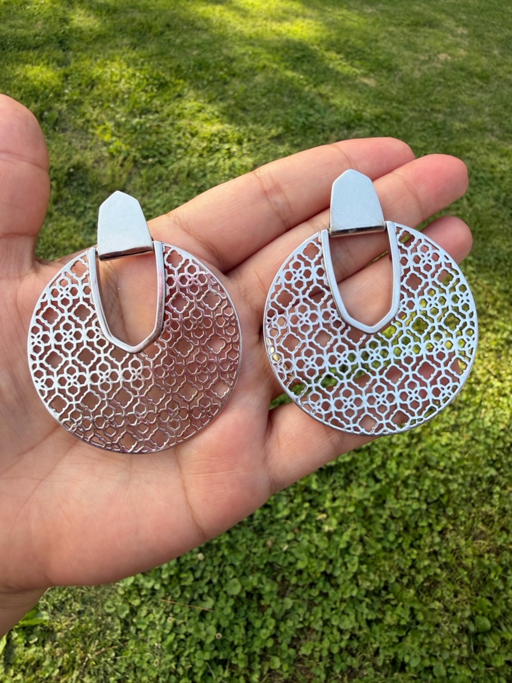 Kendra Scott Silver Diane  Drop Earrings